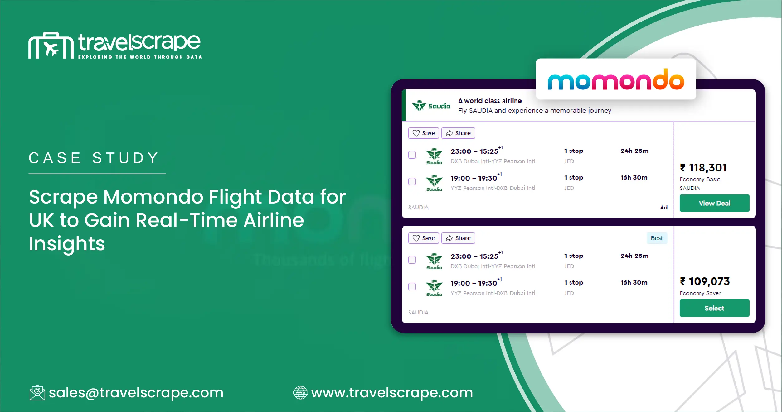 Case Study Scrape Momondo Flight Data for UK to Gain Real-Time Airline Insights